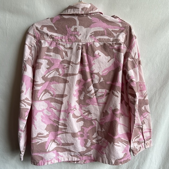 Madeline & Monroe pink, cream, and tan camo jacket, size S - Picture 4 of 8